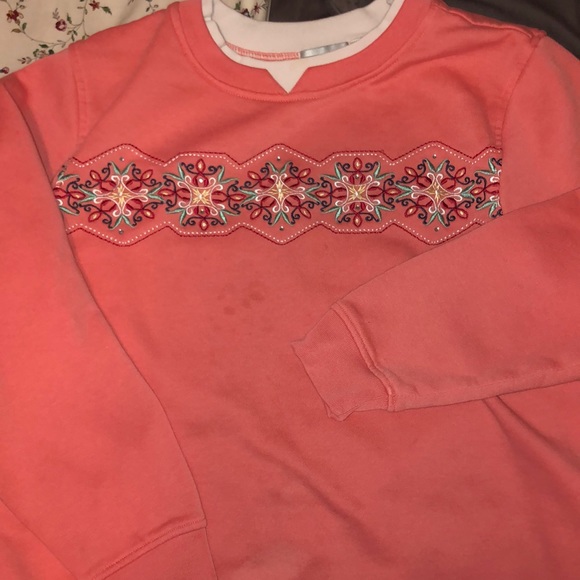 Vintage 2PC bundle floral lined sweaters - Picture 2 of 9